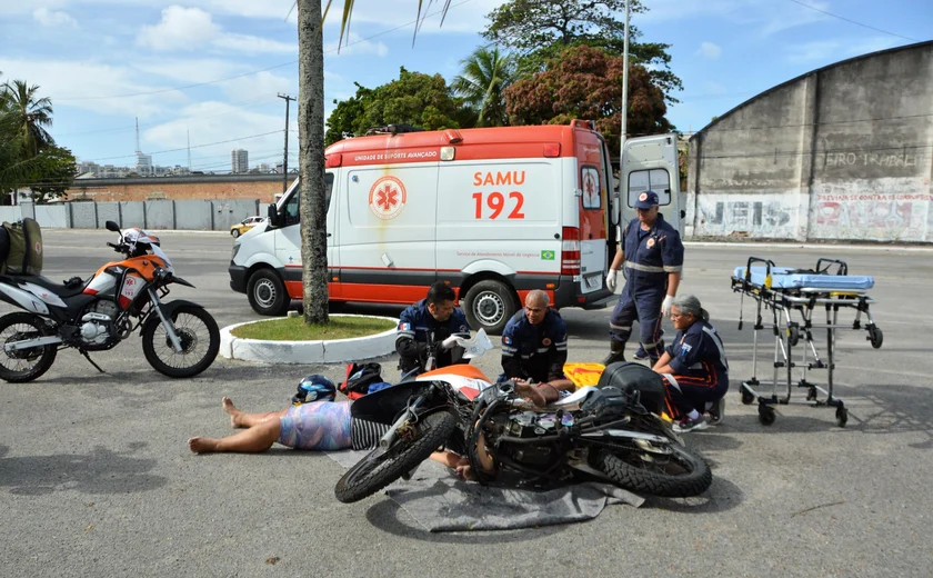 SAMU contabiliza 807 ocorrências com moto em 2025