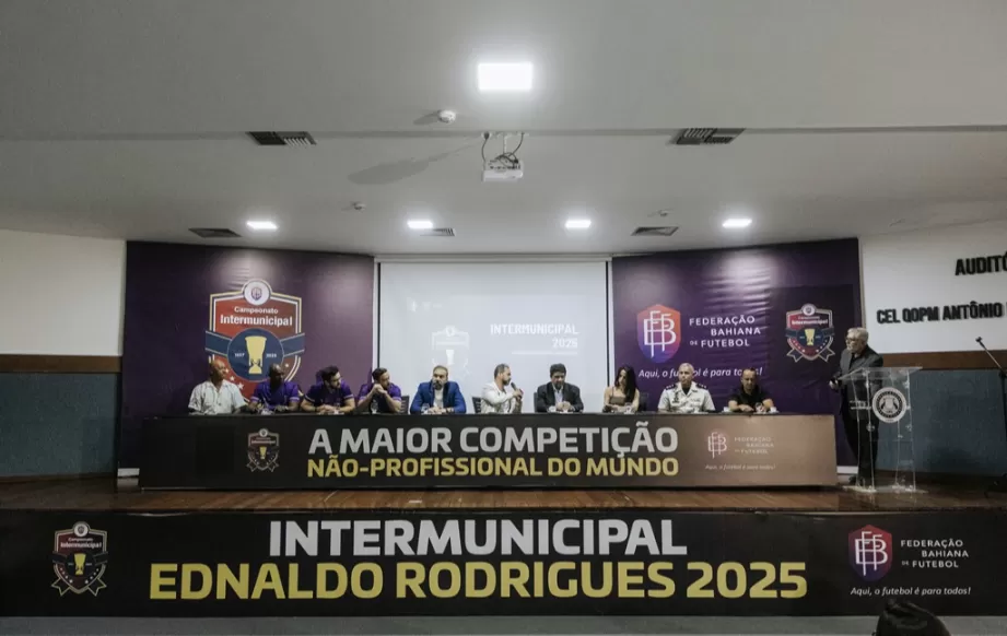 Em evento com ligas e convidados, FBF lança o Intermunicipal Ednaldo Rodrigues 2025