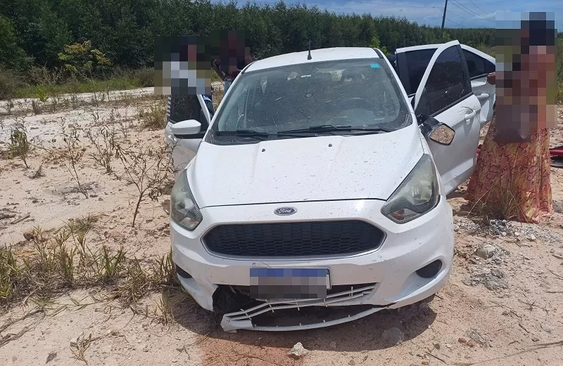 Mulher fica gravemente ferida em acidente na BA-418 em Nova Viçosa