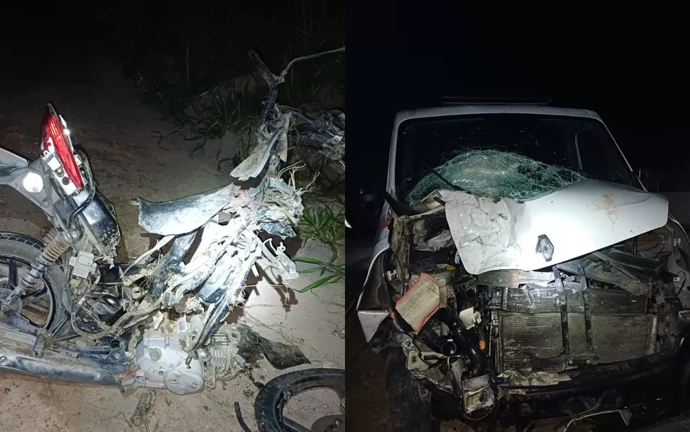 Batida entre motocicleta e ambulância deixa dois mortos na Bahia